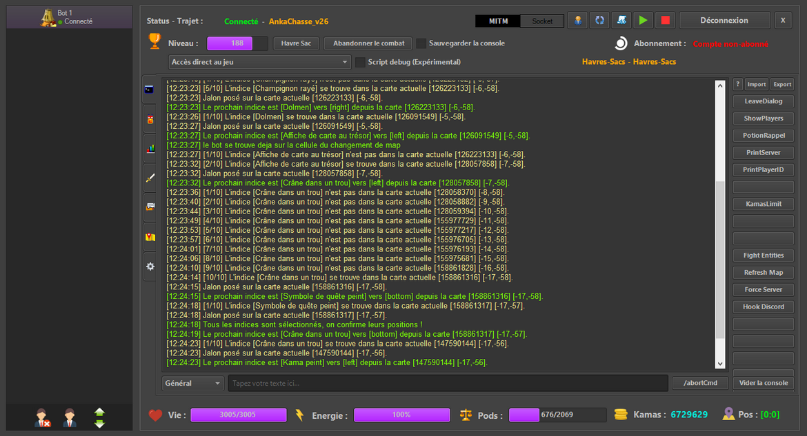 Aperçu interface Ankabot