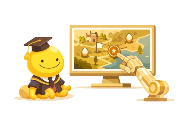 Illustration Koro Sensei expliquant ce qu'est un bot Dofus
